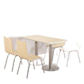 Burger restaurant table, restaurant table, snack fast food restaurant table and chair, milk tea shop staff canteen table and chair combination for commercial use