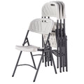 Amazon export outdoor chair thickened plastic hdpe backrest chair folding dining chair portable training chair