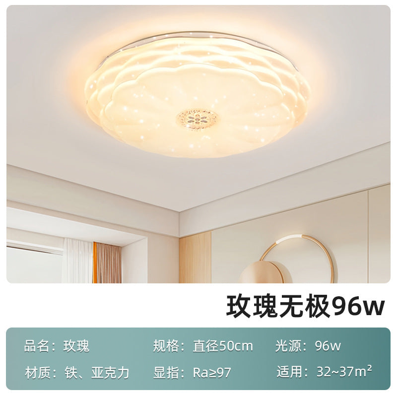 Bedroom light modern simplicity 2025 new ceiling light cream wind Internet celebrity romantic starry sky master bedroom lighting