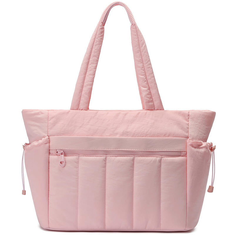New Tote Bag Women's Handbag Lightweight Portable Travel Bag Quilted Shoulder Bag Casual Handbag