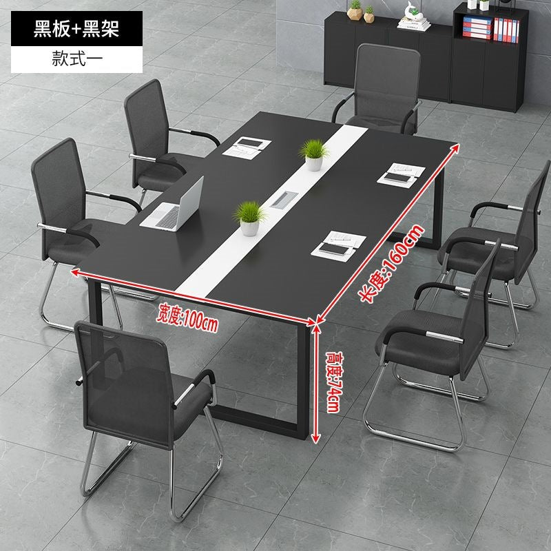 Conference room bench table, small office furniture, negotiation table, training table, office desk and chair combination, multi-person desk