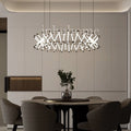 Hotel private room round chandelier - modern minimalist style for lounges, dining tables, villas, clubs, and living rooms - designer mazar lamp