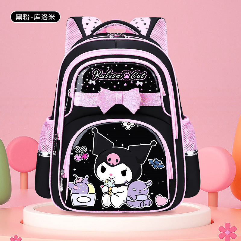Schoolbag for 1-3-6 grade kids female primary school students 6-9-12 years old large capacity ultra-light backpack to reduce burden