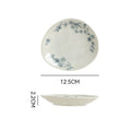 Chinoiserie underglaze ceramic seasoning dish stylish modern casual restaurant for home ceramic dish plate cooking soy sauce dish