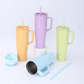 Amazon 40oz large capacity handle ice cup 304 stainless steel vacuum insulated cup outdoor car cup