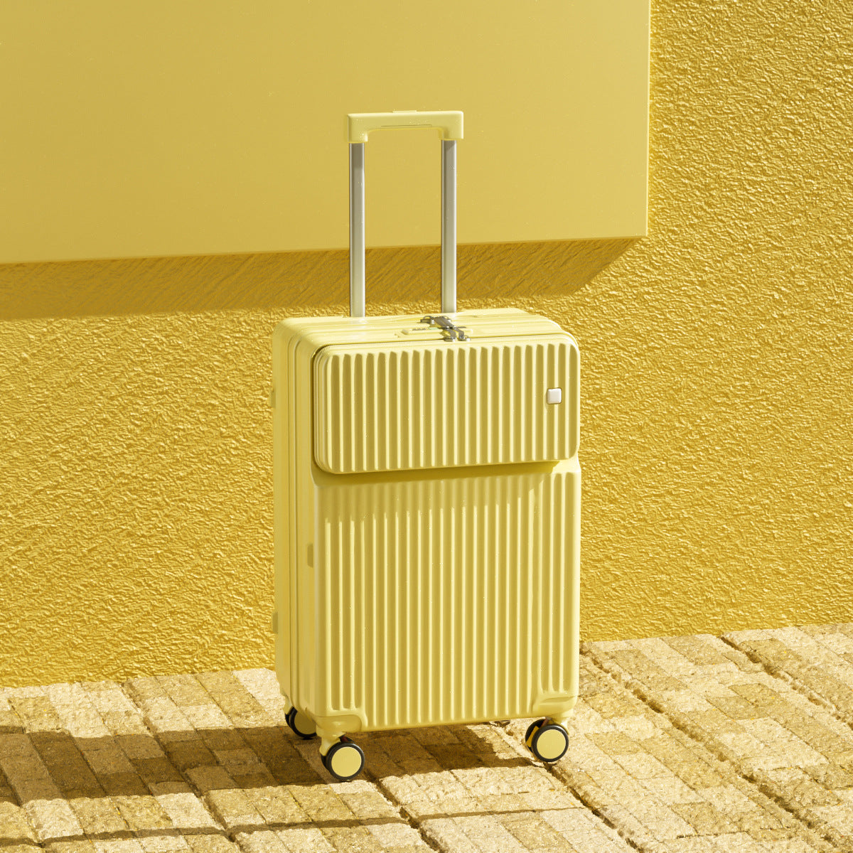 2025 new suitcase front open password box simple boarding large capacity durable high value suitcase