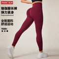 seamless yoga pants manufacturer outwear high waist tummy control peach butt fitness pants elastic plaid sports pants for women