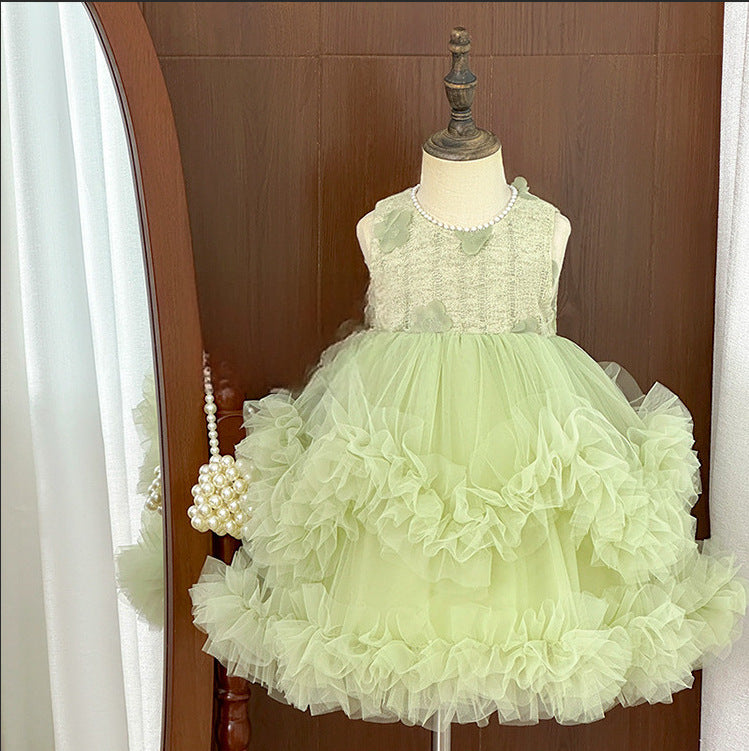 Girls'  summer new style dress - stylish kids' vest princess dress, little girl's tutu skirt, performance dress