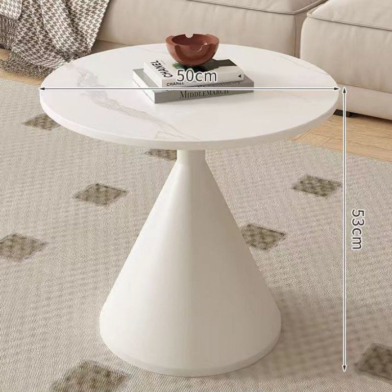 Cream style slate coffee table round living room for home small apartment b&b popular table modern normcore combination coffee table