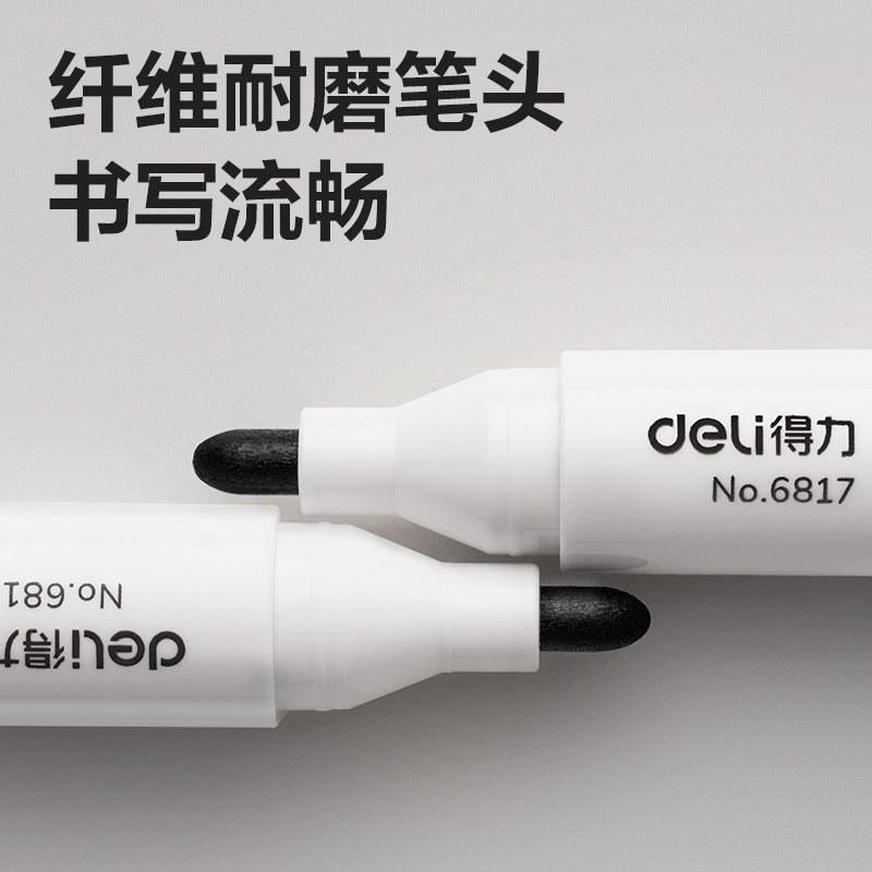 Deli 6817 Erasable whiteboard pen Children's blackboard pen Water pen Erasable marker Easy to erase writing pen