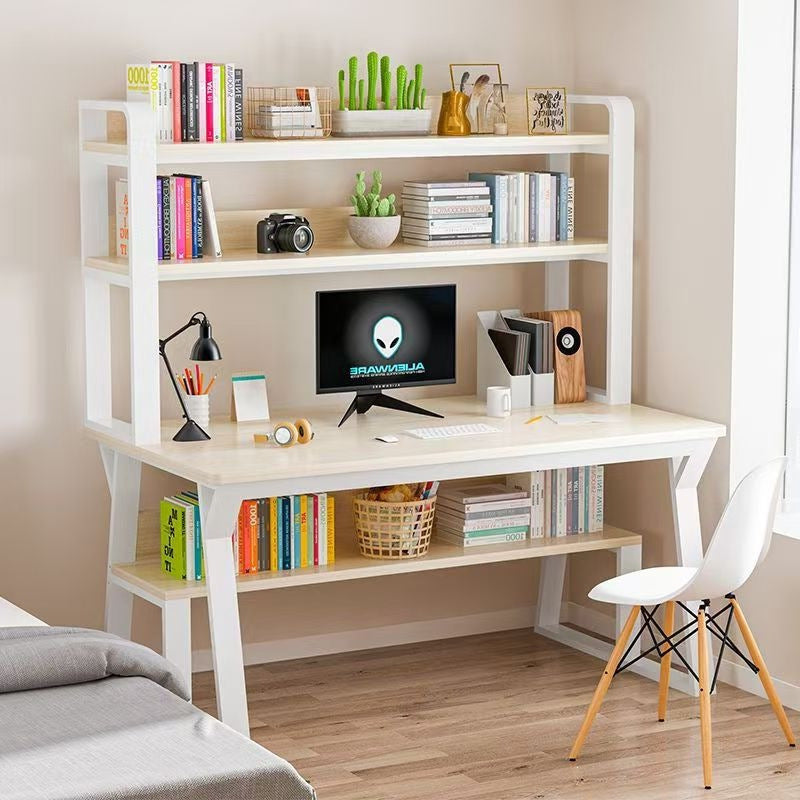 Desk computer desk bookshelf combination home study table minimalist student academic writing desk office desk gaming desk