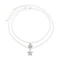Fashion cross-border beach vacation starfish fan shell pendant waist chain sexy bikini metal chain body chain