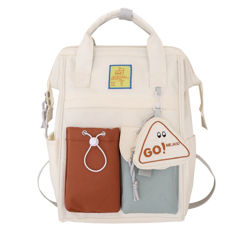 New girls schoolbag large capacity lightweight backpack female college students schoolbag niche travel computer backpack