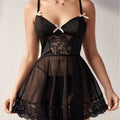 European and american new sexy lingerie: push-up, enhancing, lace mesh, sheer, high-end, pure desire, bodycon slip dress for small busts