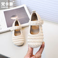 Vancahao niche style design girl easiest for match princess shoes  spring & fall new arrivalkids soft bottom style small leather shoes