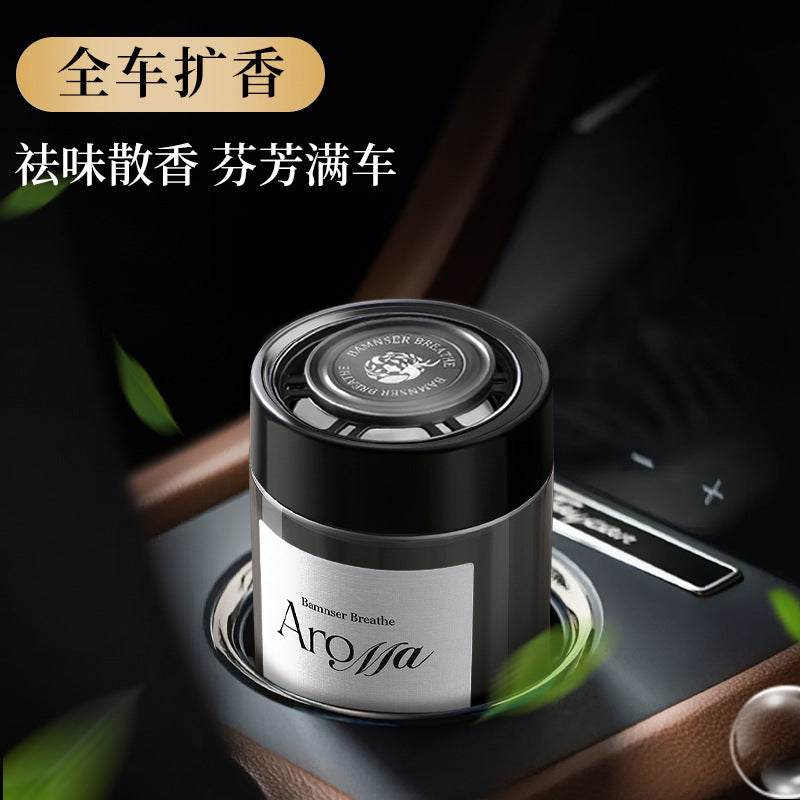Car air freshener dashboard ornament long-lasting diffuser odor eliminator car aromatherapy solid balm interior accessories