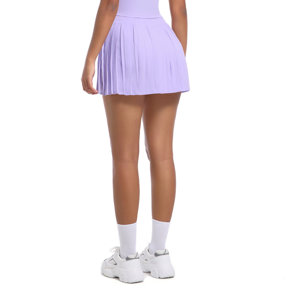 new arrivalfashion tennis skirt pleated skirt yoga fitness skirt fashion tape quick-drying skirt skirt yoga wear