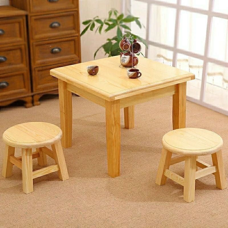 Solid wood small square table for home low table dining square table chinoiserieretro card table chess table wooden table square