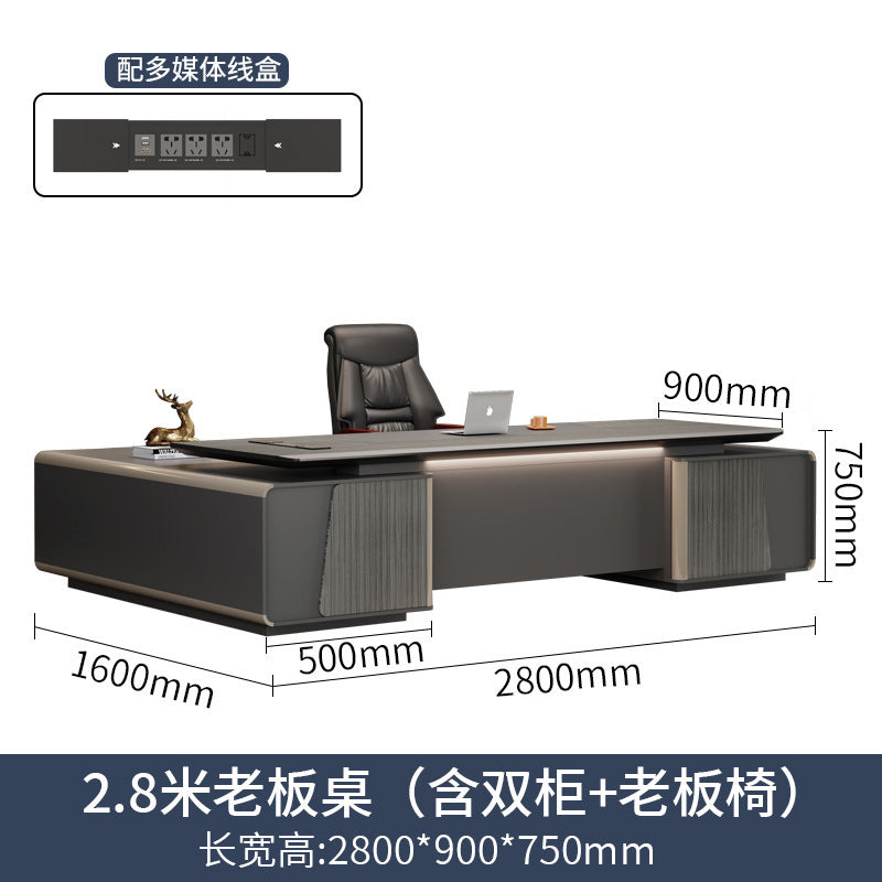 Accessible luxuryclassyelegant paint boss table office desk and chair combination classy executive desk casualpresident desk