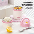 304 stainless steel portable lunch box - double layer insulated soup & porridge cup - office worker's sealed instant noodle bowl - bento box