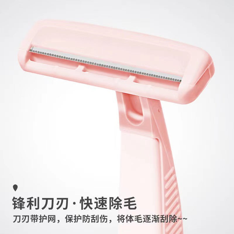 Keqi 2-pack armpit hair razor for women, imported blade shaving razor, private parts armpit hair trimming eyebrow with eyebrow comb