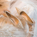 Elegant pointed-toe high heels: new spring/autumn 2024 collection - women's rhinestone & pearl studded stiletto heels, perfect for banquets and weddings