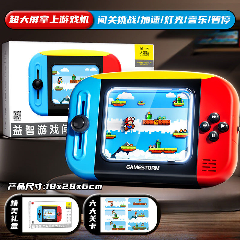 Handheld game console - classic arcade, nostalgic retro, electronic mary, mini puzzle toy for kids, eye protection toy for boys and girls