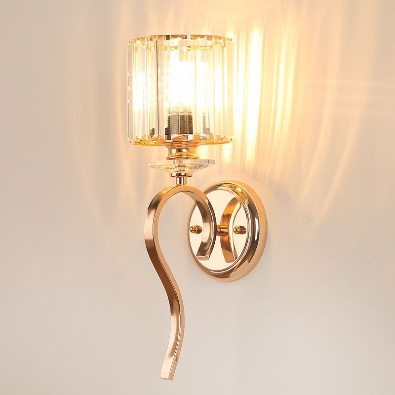 Nordic light luxury wall lamp modern living room tv background wall light aisle bedroom bedside minimalist led crystal wall sconce