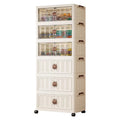 Folding cabinet double door storage cabinet large capacity bedroom baby wardrobe plastic installation-free floor-standing cabinet one piece minimum