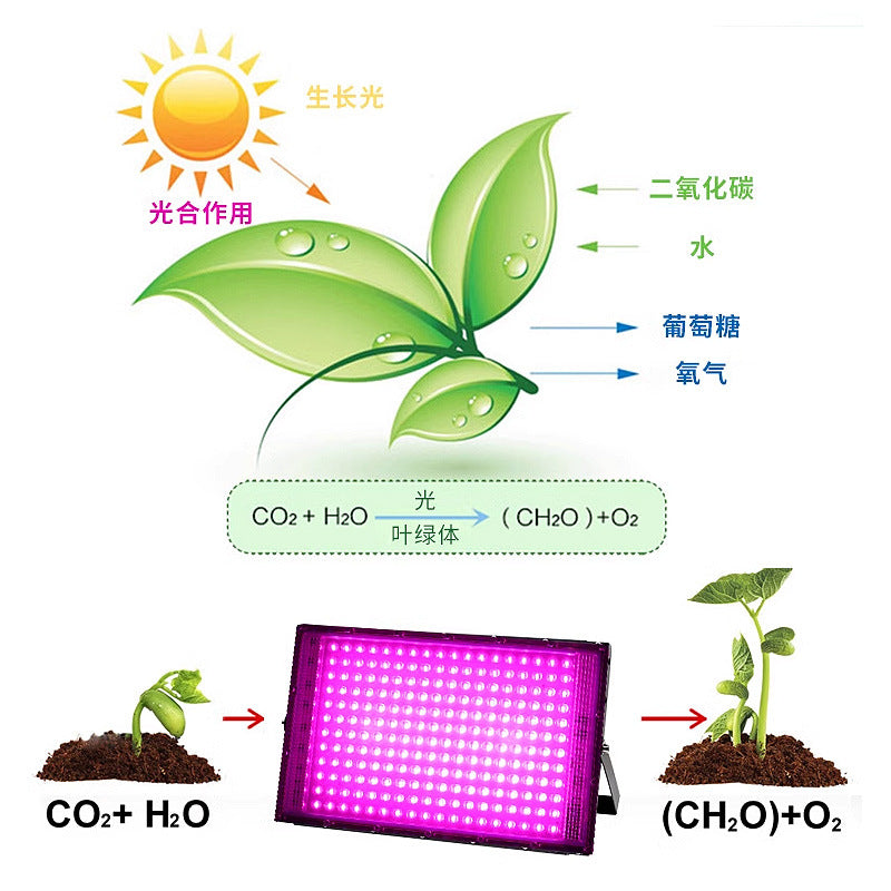 LED new plant lighting UV powder light LED fluorescent stage ambient light UV purple curing lamp