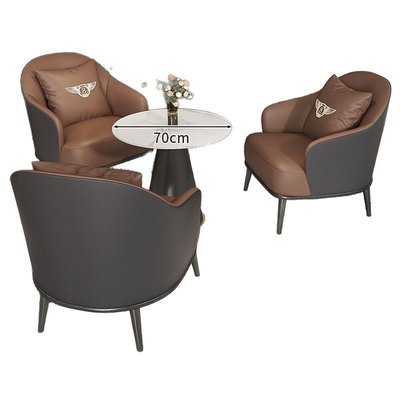 Business casual negotiation table and chair set - ideal for hotels, 4s stores, sales centers, reception areas, dining rooms, and cafes