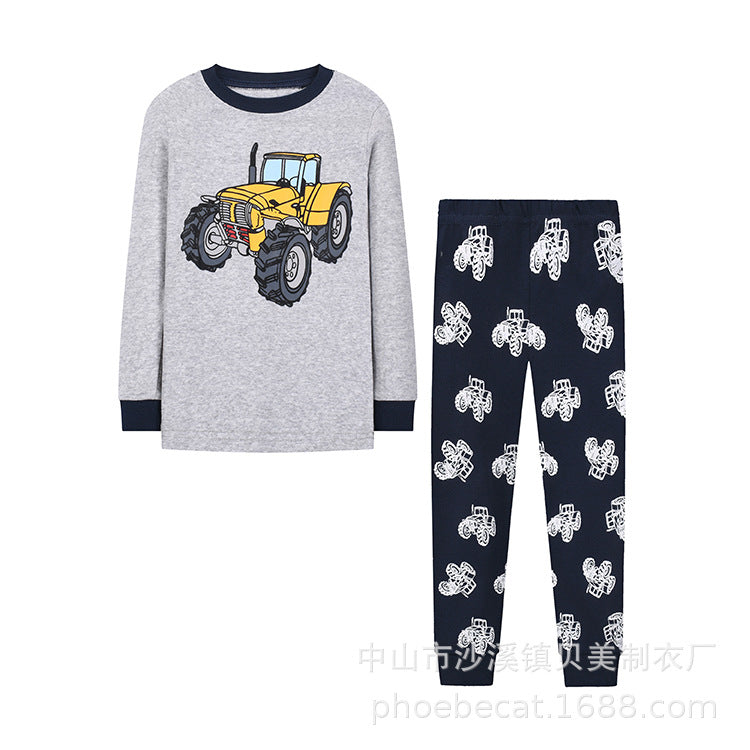 Category a children's pajamas suit round neck fall and winter style boys autumn clothes and long trousers for babies easiest for matchlong sleeves home clothes