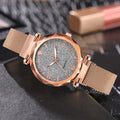 Ready-to-ship wholesale starry sky watches, women's quartz watches with magnetic strap – one-piece dropshipping available