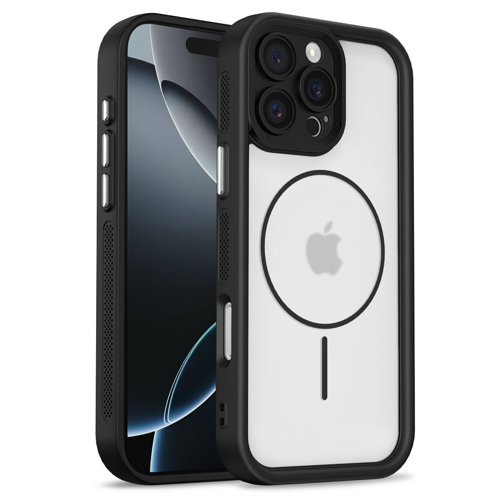Suitable for iphone17 mobile phone case sky eye two-in-one magnetic suction apple 16 electroplated all-inclusive pc cooling mobile phone case