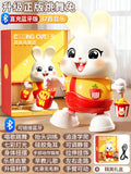 Electric little lucky rabbit baby toy - dancing, head-up training doll for infants 0-1 year old newborns