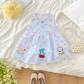 Summer new arrivals: stylish and trendy cartoon tank dress for baby girls - casual summer outfit