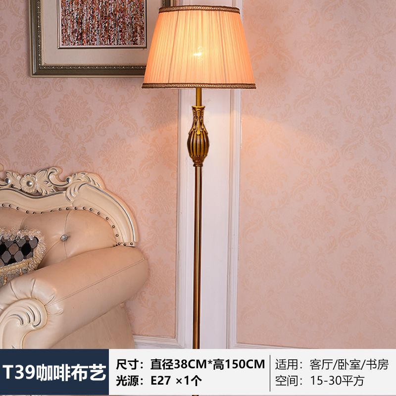 American light luxury crystal floor lamp living room coffee table scandinavian styleretro copper floor lamp vertical bedroom bedside lamp