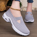 Exportplus sizespringnew arrival flying mesh shoes women's slip-on thick sole breathable casual shoes soft bottom cushion shoes women