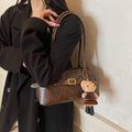 Retro bag for women, large capacity, 2025 new autumn and winter, versatile, fashionable, textured shoulder bag, work clothing, armpit bag