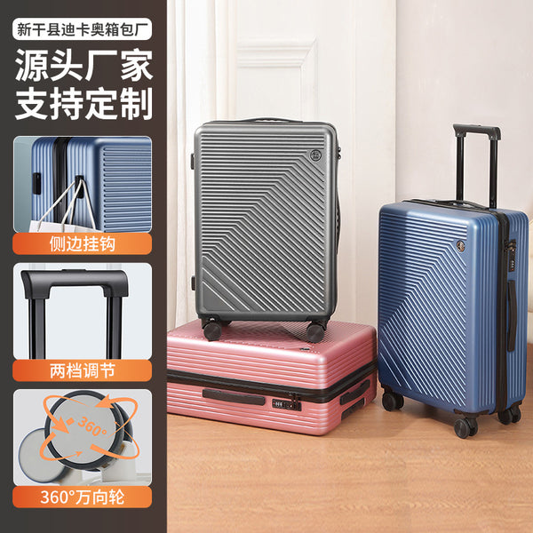 Suitcase real business trolley case 20 inch large capacity silent universal wheel going out suitcase gift boarding case
