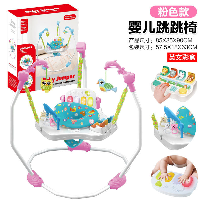 Cross-border Baby Multifunctional Jumping Chair Children's Music Lighting Jumping Chair Fitness Chair Seat Swing Chair Game Table