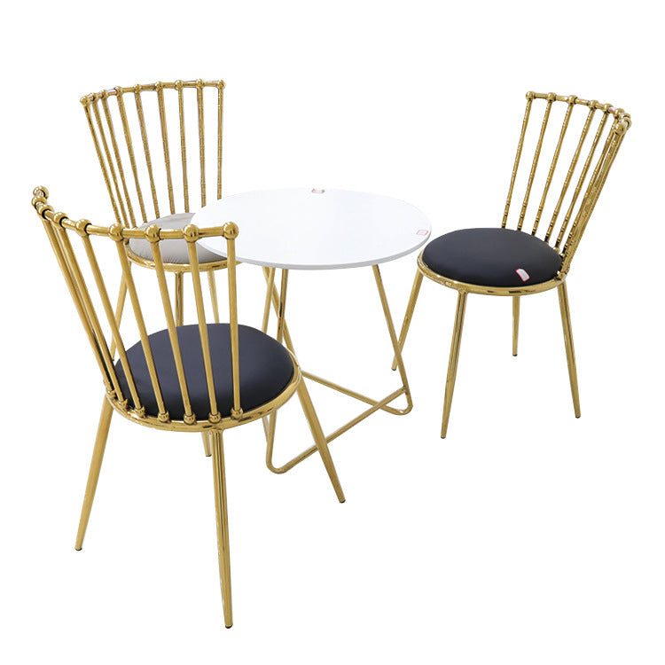 Metal dining chairexport dining chairfor homemodern casual chairsitting for a long timeclassy dining table and chairs