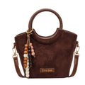 Super hot retro fashion bucket bag 2025 autumn niche design leopard print elegant handbag trendy versatile shoulder bag