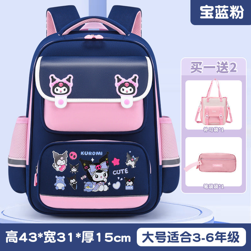 New Elementary School Girls Children's School Bag Cute Girls Backpack Large Capacity Burden Reduction Junior High School Students Japanese School Bag