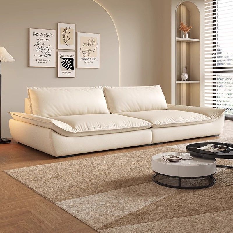 Sailboat leather sofa leather art living room sofa small apartment accessible luxury large accessible luxury modern simple italian cat claw double