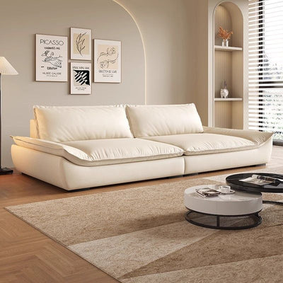 Sailboat leather sofa leather art living room sofa small apartment accessible luxury large accessible luxury modern simple italian cat claw double