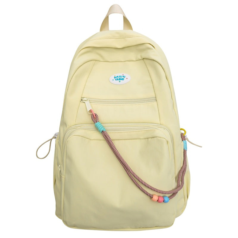 New personalized pain layer dual-purpose schoolbag large-capacity solid color removable pain bag primary school students middle school students backpack