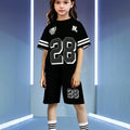 wholesale girls' short-sleeve and shorts sets, fashionable spring, summer, and autumn outfits for girls