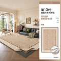Removable and washable carpet, medieval style, french style, retro, high-end, machine washable, double-layer soundproof bedroom floor mat for home use