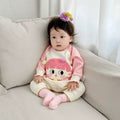 Autumn spring autum clothes outing hairy romper baby monthly age one-piece autumn clothes cute newborn baby